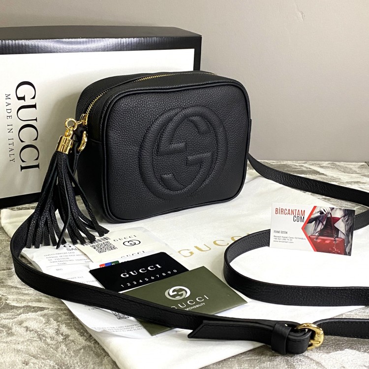 GUCCİ SOHO DİSCO BAG HAKİKİ DERİ SİYAH